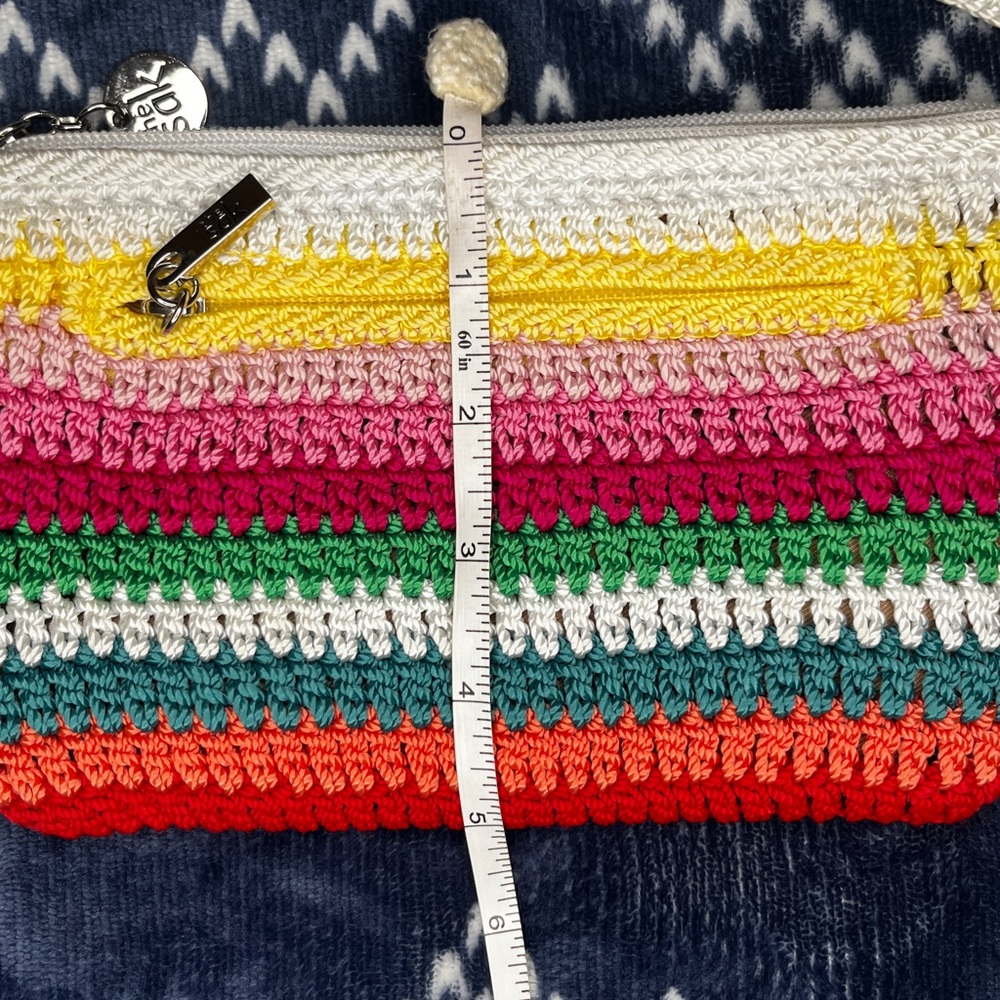 The Sak Rainbow Striped Clutch / Wristlet / Wallet - Picture 5 of 5